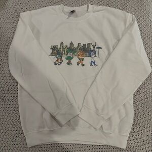 Philly Mascots White Crewneck